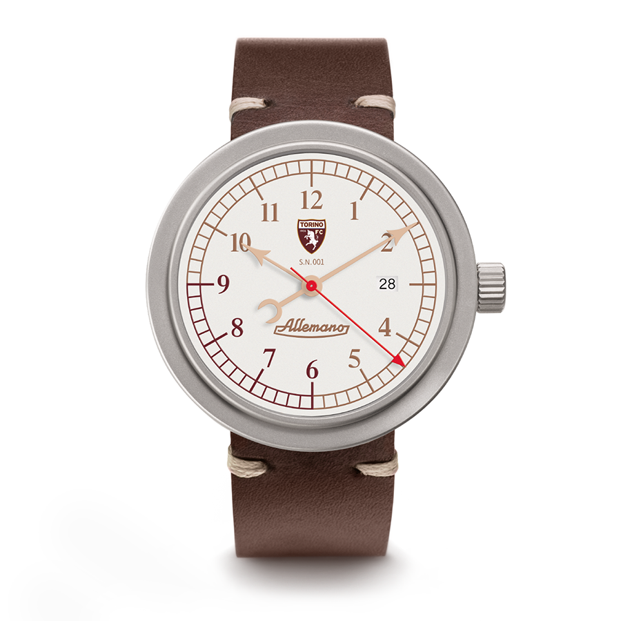 Allemano Day Grande Torino bianco orologio vintage Made in Italy